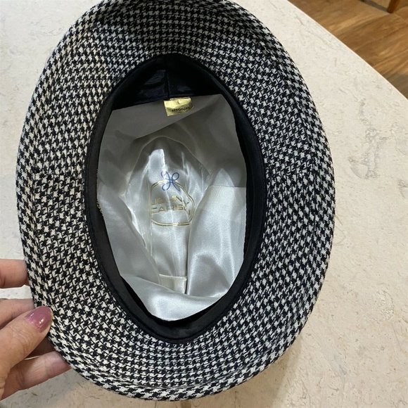 Vintage Johnny Carson Hat Headwear Fedora Houndstooth Size Medium Union Made - Picture 6 of 9